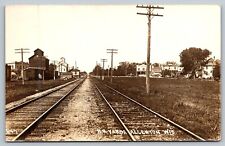 RPPC Railroad Yards Allentown  WI Real Photo Postcard picture