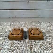 Two Small Glass Dome Stands #32 Anytime Gifts picture