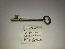 1 Antique Taylor #0502 Solid Barrel Skeleton Keys Germany solid steel  picture