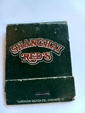Cypress Street Houston Texas  Shanghai Red's  Matchbook picture