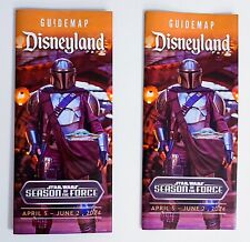 TWO Disneyland Star Wars Season Of The Force April 5 - June 2, 2024 Guide Maps picture