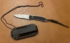 CRKT F4-12 Fixed Blade Knife Made In Taiwan Sheath Necklace Rare Discontinued picture