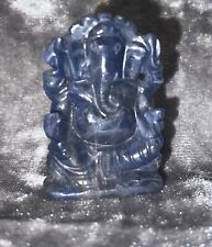 Rare Ganesha Ganesh Hindu Statue - Beautiful Sapphire Gemstone Statue picture