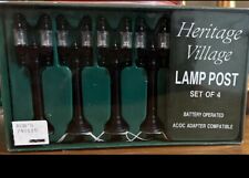 Dept 56  LAMP POST( Set Of 4)  Heritage Village Collection NRFB picture