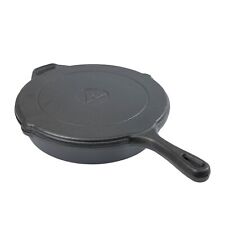 2 Piece 12 inch Cast Iron Skillet Set, Durable, For indoor and outdoor use US picture