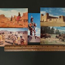Vtg 1950s Rembrandt Post Card Lot Apache Pueblo Bison USA Colorado Indian Tribe picture