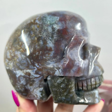 Large Ocean Jasper Skull Crystal Skull Carving Australian Seller picture