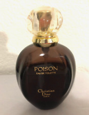 Vintage Christian Dior Poison Eau de Toilette -  1.7 oz,  50 ml about 2/3 full picture