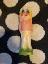 Vintage 1930's Chalkware Blonde Girl Carnival Prize Figure Pink Sweater 8” picture
