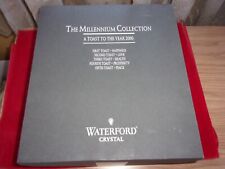 Waterford Crystal millennium collection 2000 HAPPINESS toasting flutes new IOB picture