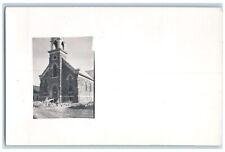 St. Thomas Catholic Church Construction International Falls RPPC Photo Postcard picture
