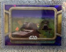 2024 Topps Star Wars Sapphire THEED FALLS TRADE FEDERATION Purple Ref /125 #23 picture