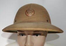 WWII US Army Safari Pith “Hawley Tropper” Hat (Soldier Identified) picture