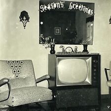 1D Photograph Typical American Home TV Chair Seasons Greeting  picture