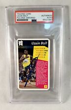 Usain Bolt Signed Trading Card Olympics Champion PSA/DNA 1 COA picture