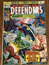 Sept 1974 Issue THE DEFENDERS #15 MAGNETO COVER BRONZE AGE MARVEL COMICS picture