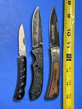 Lot Of 3 Nice Winchester Pocket Knives- Winchester Exclusively.     #54 picture