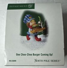 Department 56 “One Choo-Choo Burger Coming Up” #56889 North Pole - New In Box picture