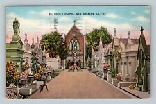 New Orleans LA, St Roch's Chapel, Louisiana Vintage Postcard picture