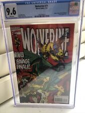 WOLVERINE, 71 (1993) CGC 9.6 WP NM/M JUBILEE, ROGUE, STORM, BISHOP & SAURON picture