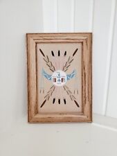 Native American Sand Art Picture Painting Tribal Framed Signed Artwork picture