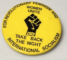 Vintage Women’s Equal Human Civil Rights Equality Protest Pin Pinback Button picture