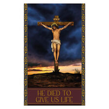 New Life Series Church Banner Easter Banners 3ft x 5ft He Died to Give Us Life picture