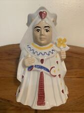 VTG HJ Wood Queen Of Hearts England Alice Wonderland Pitcher poker collectible picture