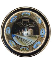 Ibiscus Keramik Handmade Plate- 24k Gold, Rhodes Greece picture