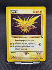 Zapdos 15/62 Fossil Set Holo Rare Pokemon WOTC LP EXCELLENT/Crease  picture