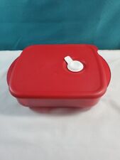 Tupperware Vent N Serve Small Microwaveable 550ml / 2.25 cup Candy Apple Red picture