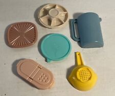 Vintage 1980s Tupperware Miniature Refrigerator Magnets Lot of 6 picture