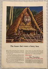 Vintage 1951 The Travelers Insurance Original Print Ad Full Page - Funny Face picture