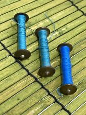 Lot of 3 Vintage Singer Sewing Machine Long Bobbins for Shuttle picture