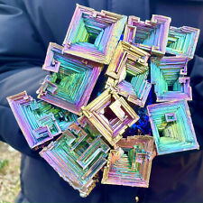 7.93LB Natural Aura Rainbow Titanium Bismuth Quartz Crystal Stone Specimens Hea picture