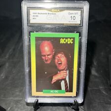 1991 RockCards Brockum #51 AC/DC Angus Young GMA Gem MT 10 picture