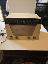Vtg Antique 1948 Silvertone Tube Radio Sears Original Color Blue Ice Metallic... picture
