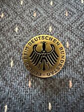 Vintage-German, Besuch Beim Deutschen Bundestag Pinback Pin picture