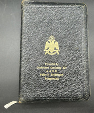 Vtg. 1952 Coudersport, Pennsylvania Consistory Holman Masonic Present. Bible picture