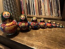 9 Pc Matryoshka Doll Russian Nesting Dolls Babushka Set Hand Painted picture