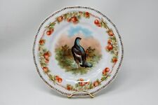 Antique Carl Tielsch Germany Game Bird Plate Cherry Border Grouse Tetras 8