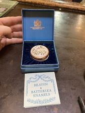 Halcyon Days Bilston Battersea Enamel Box Wedding Bell Collectible Trinket Box picture
