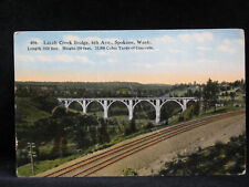 Latah Creek Bridge 6th Avenue Spokane Washington Postcard  UNPOSTED picture
