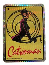 Vtg 1992 DC Comics Batman Returns Catwoman Vending Prism Sticker #5 Made in USA picture