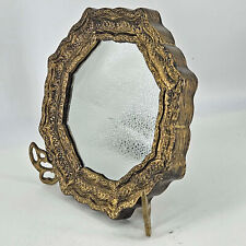 Vintage Burwood Products Gold Octagon Mirror Ornate tole Florentine style picture