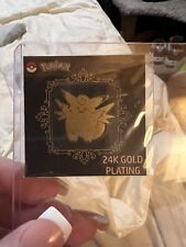 Pokémon 24k Gold Plated Stickers. Clefairy. Clefabe. Psyduck. picture