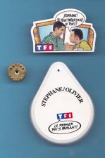 RARE PIN'S TALKING STEPHANE / OLIVIER TF1 TV TV (DOES NOT WORK) picture