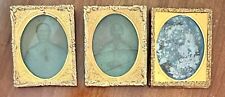 lot of 2 ambrotypes and 1 daguerreotype 1/9 plate repair parts picture