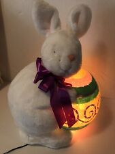 Silvestri Large Bunny w/ Egg Easter Fiber Optic 17