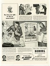 1941 Servel Electrolux Gas Refrigerator cartoon comic art Vintage Print Ad 4 picture